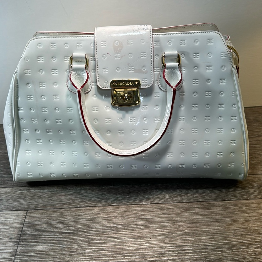 Arcadia leather bag no shoulder strap